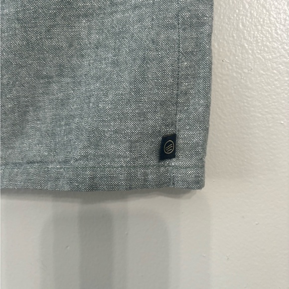 United By Blue hemp/ organic cotton blend button up skirt, green | size L - Picture 2 of 6